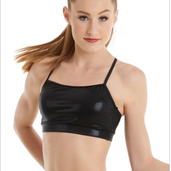 NWT Balera Metallic Racerback Dance Bra Top - Picture 3 of 3